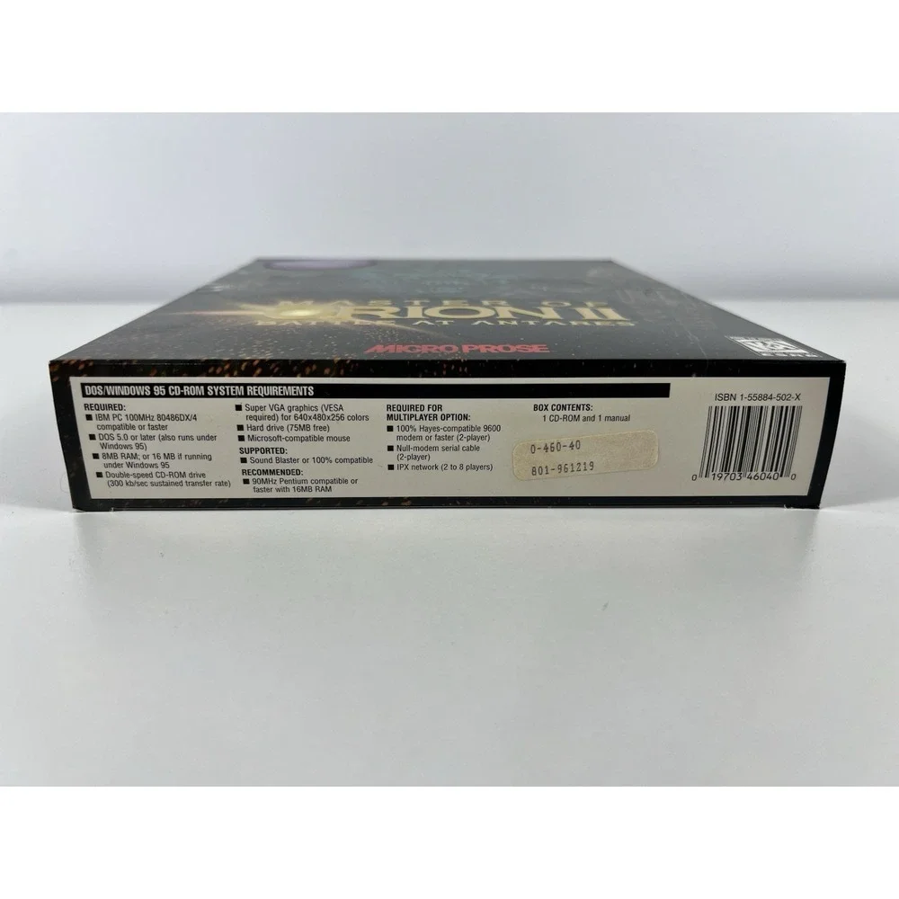 Master of Orion II: Battle at Antares PC Big Box CDROM